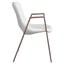 NOGAL BEAT DESI | Silla para Comedor Restaurante Cafeteria | Varios Colores | Piel Sintetica | Interior - 109068 - Zuo - NOGAL BEAT -