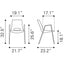 NOGAL BEAT DESI | Silla para Comedor Restaurante Cafeteria | Varios Colores | Piel Sintetica | Interior - 101694 - Zuo - NOGAL BEAT -
