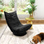 Nogal Beat Down Silla Giratoria Baja Habitacion Sala de Estar Dormitorio Negro - COST100894 - Zuo - NOGAL BEAT - Sillas