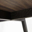 Mesa redonda KINGSTRONG FRANKFURT de madera color nogal con superficie circular