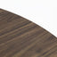 Mesa redonda KINGSTRONG FRANKFURT de madera color nogal con superficie circular