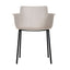 Silla comercial Kingstrong Potenza 822 de polipropileno con brazos y estructura metálica