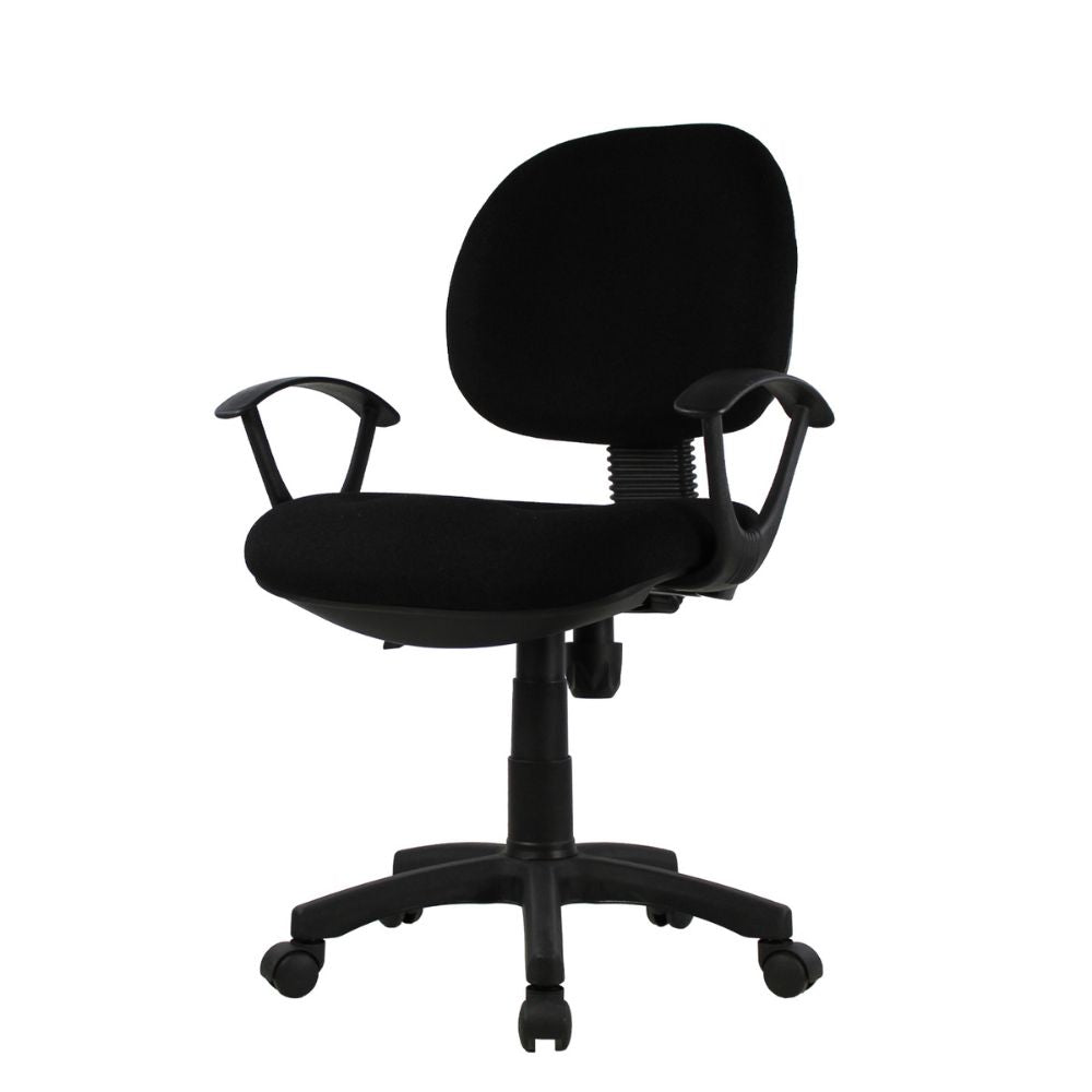 Nogal Beat JM-006 NEGRO Silla Secretarial uso Oficina Laboral para Escritorio Recepcion - SILL0360320 - Mundo In - NOGAL BEAT -