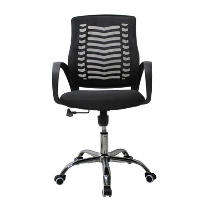 Nogal Beat JM-108 MESH NEGRO Silla Secretarial para Oficina Recepcion - SILL0903716 - Mundo In - NOGAL BEAT -