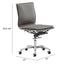 NOGAL BEAT LIDER PLUS | Silla de Oficina | Base Estrella con Rodajas | Gris | Piel Sintética 100% Poliuretano | Interior - 215233 - Zuo - NOGAL BEAT -