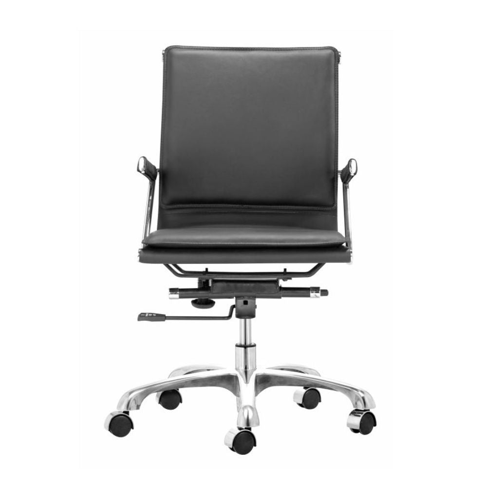 NOGAL BEAT LIDER PLUS | Silla de Oficina | Base Estrella con Rodajas | Negro | Piel Sintética 100% Poliuretano | Interior - 215212 - Zuo - NOGAL BEAT -