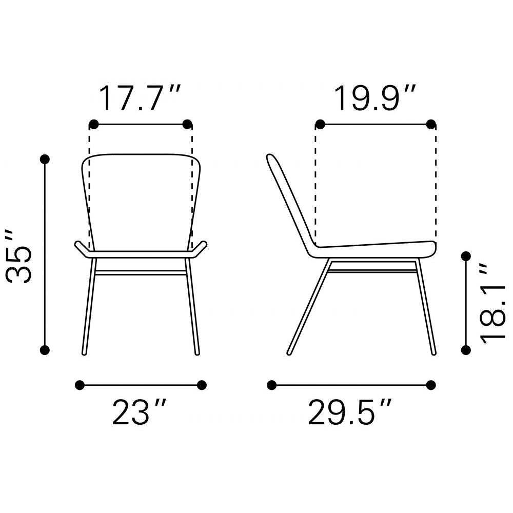 NOGAL BEAT LORENA | Silla de Comedor Al Aire Libre | Extructura en Acero | Negro | Tejido Ratán Sintético | Exterior - 703946 - Zuo - NOGAL BEAT -