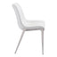 NOGAL BEAT MAGNUS | Silla para Comedor Restaurante | Patas Acero Inoxidable | Varios Colores | Piel Sintetica | Interior - 101270 - Zuo - NOGAL BEAT -
