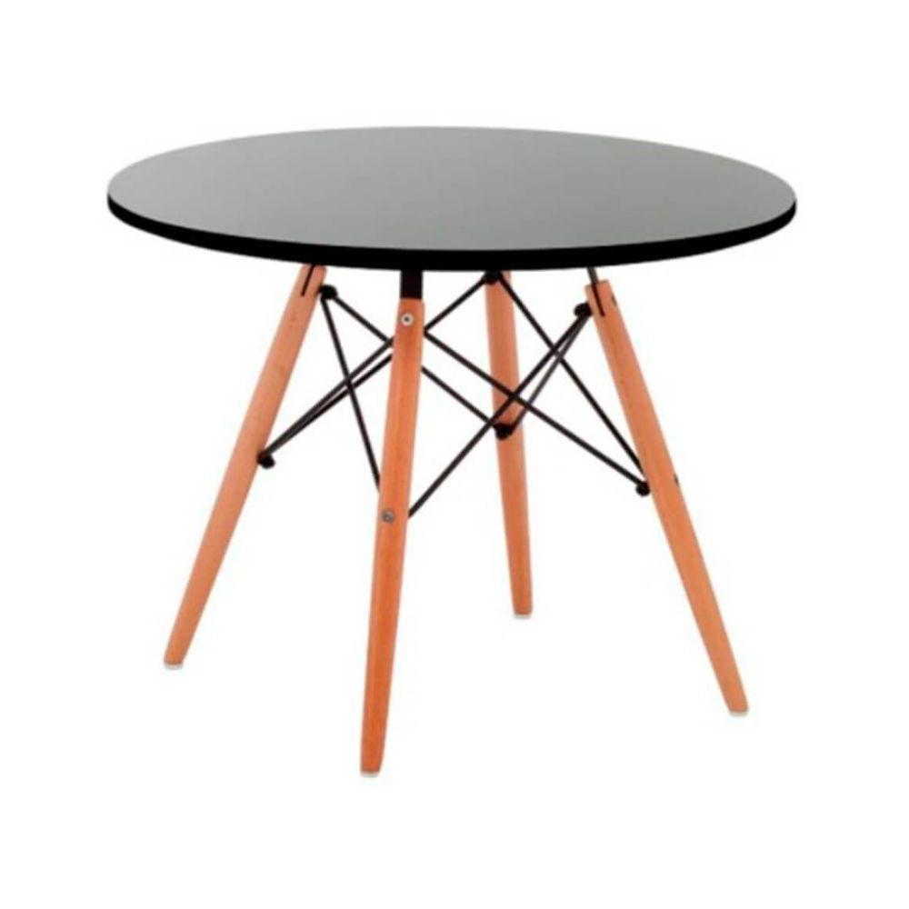 Nogal Beat Mesa Berlín 60 Cm Cubierta Mdf Patas Madera Interior - BERLÍN TABLE KIDS - MDO - NOGAL BEAT - Mesas