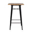 Nogal Beat Mesa Bolton Dinning Tipo Tolix 60 X 60 X 100 Cubierta De Madera Base De Acero Bar Interior - BOLTON DINNING TABLE BAR - MDO - NOGAL BEAT - Mesas