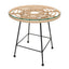 NOGAL BEAT MESA DE CENTRO EXTERIOR DOMINICA | Mesa para Terraza Exterior Jardín | Rattan Sintético Impermeable | Interior + Exterior - MESA0904153 - Mundo In - NOGAL BEAT -