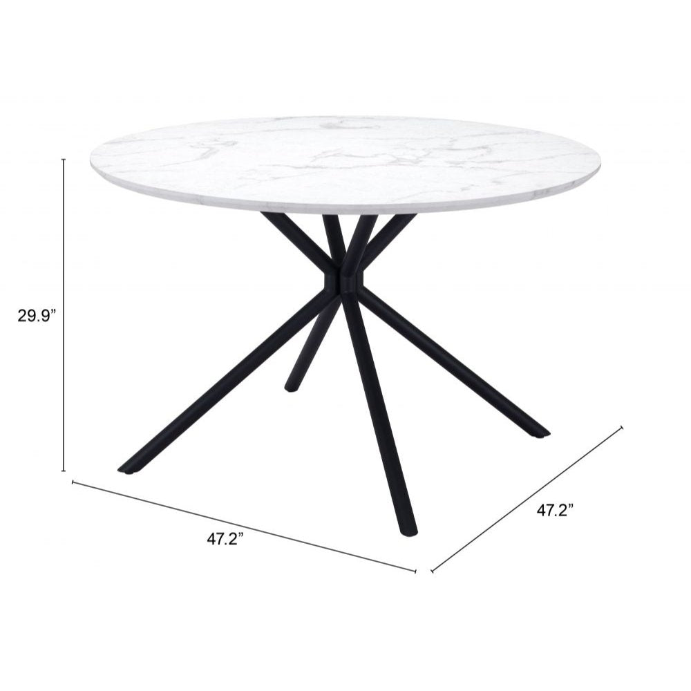 Nogal Beat Mesa De Comedor Amiens Blanco - 101879 - Zuo - NOGAL BEAT -