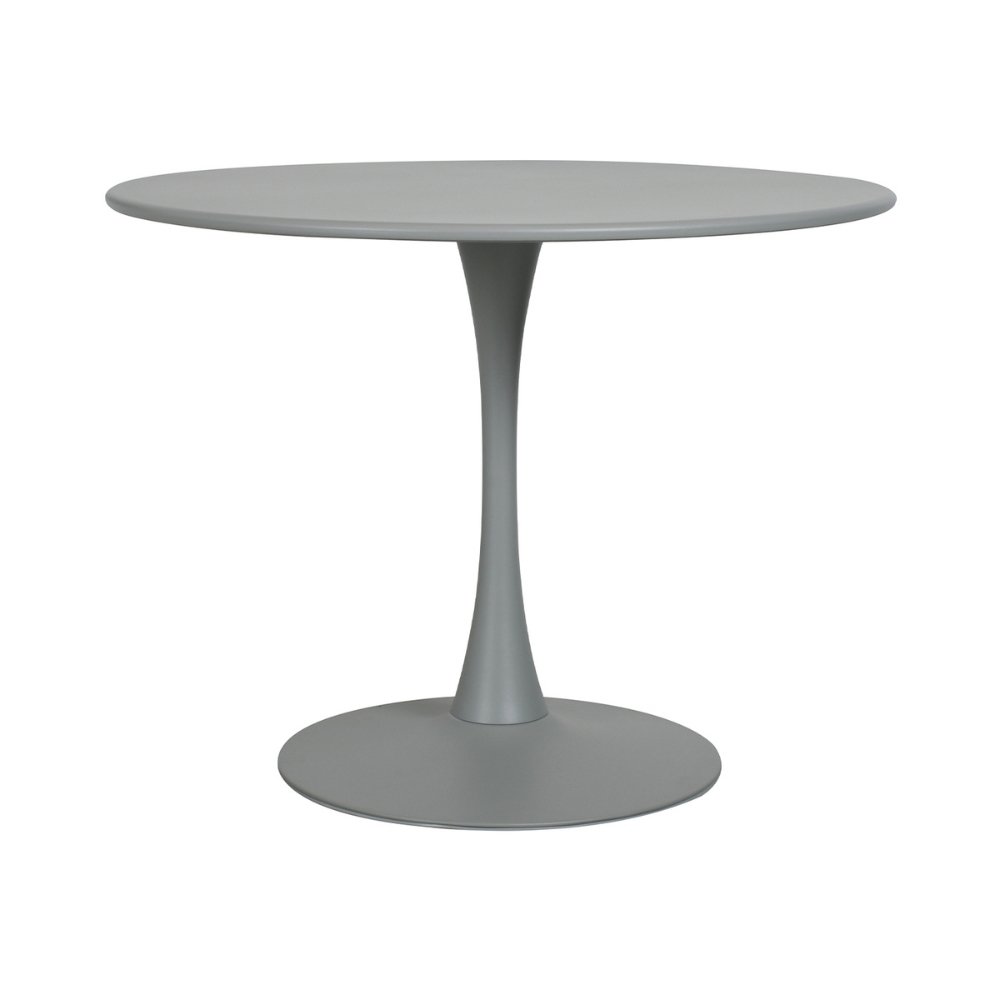 Mesa redonda Kingstrong Vittoria 100 con estructura y cubierta en metal pintado