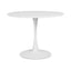 Mesa redonda Kingstrong Vittoria 100 con estructura y cubierta en metal pintado