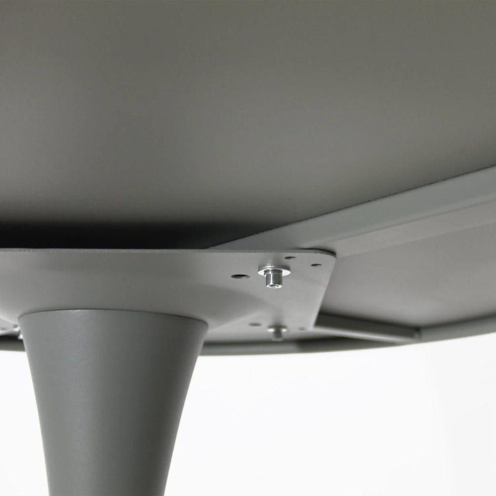 Mesa redonda KINGSTRONG VITTORIA 80 con estructura y cubierta en metal pintado