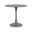 Mesa redonda KINGSTRONG VITTORIA 80 con estructura y cubierta en metal pintado