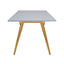 Mesa rectangular para cafetería Kingstrong Frankfurt 120x70 con cubierta de laminado plástico y estructura de madera