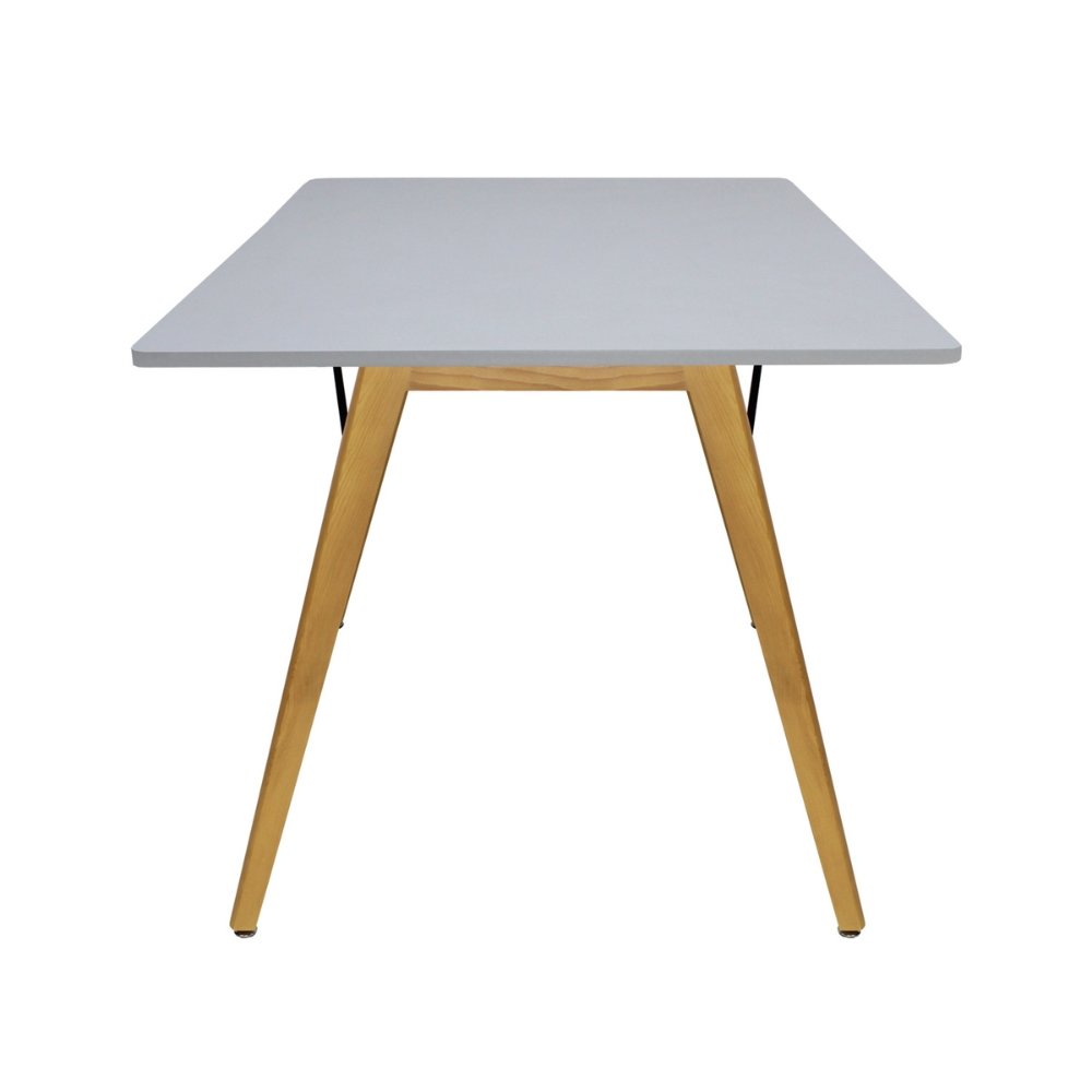 Mesa rectangular para cafetería Kingstrong Frankfurt 120x70 con cubierta de laminado plástico y estructura de madera