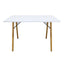 Mesa rectangular para cafetería Kingstrong Frankfurt 120x70 con cubierta de laminado plástico y estructura de madera