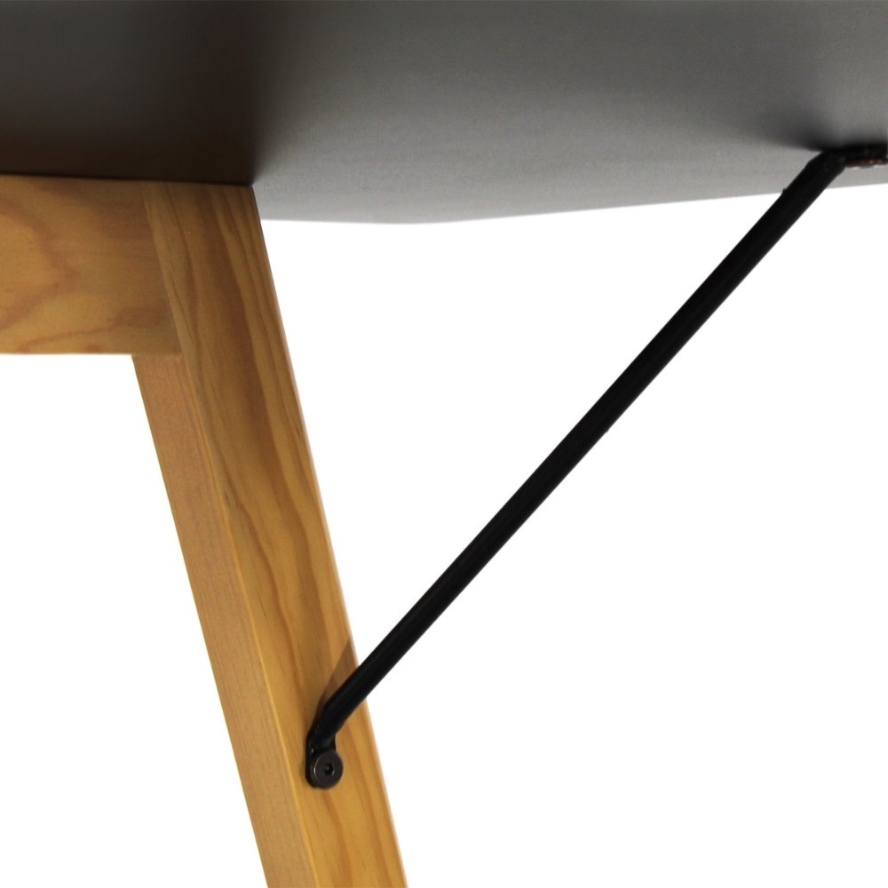 Mesa rectangular para cafetería Kingstrong Frankfurt 120x70 con cubierta de laminado plástico y estructura de madera