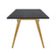 Mesa rectangular para cafetería Kingstrong Frankfurt 120x70 con cubierta de laminado plástico y estructura de madera