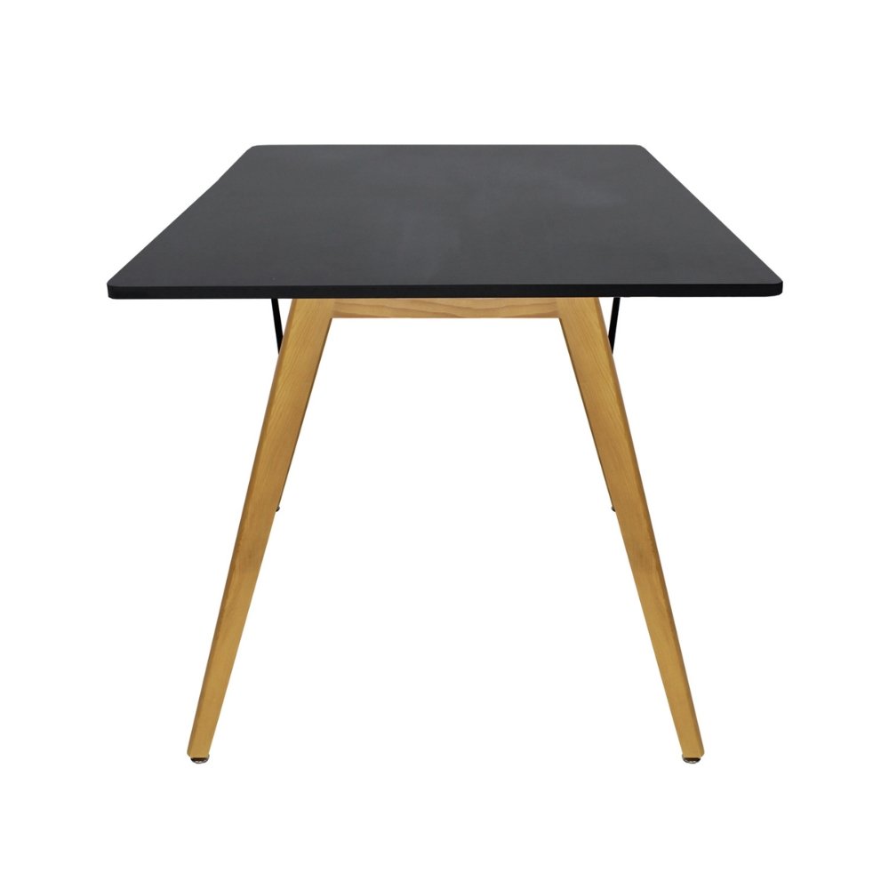 Mesa rectangular para cafetería Kingstrong Frankfurt 120x70 con cubierta de laminado plástico y estructura de madera