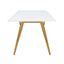 Mesa rectangular para cafetería Kingstrong Frankfurt 120x70 con cubierta de laminado plástico y estructura de madera