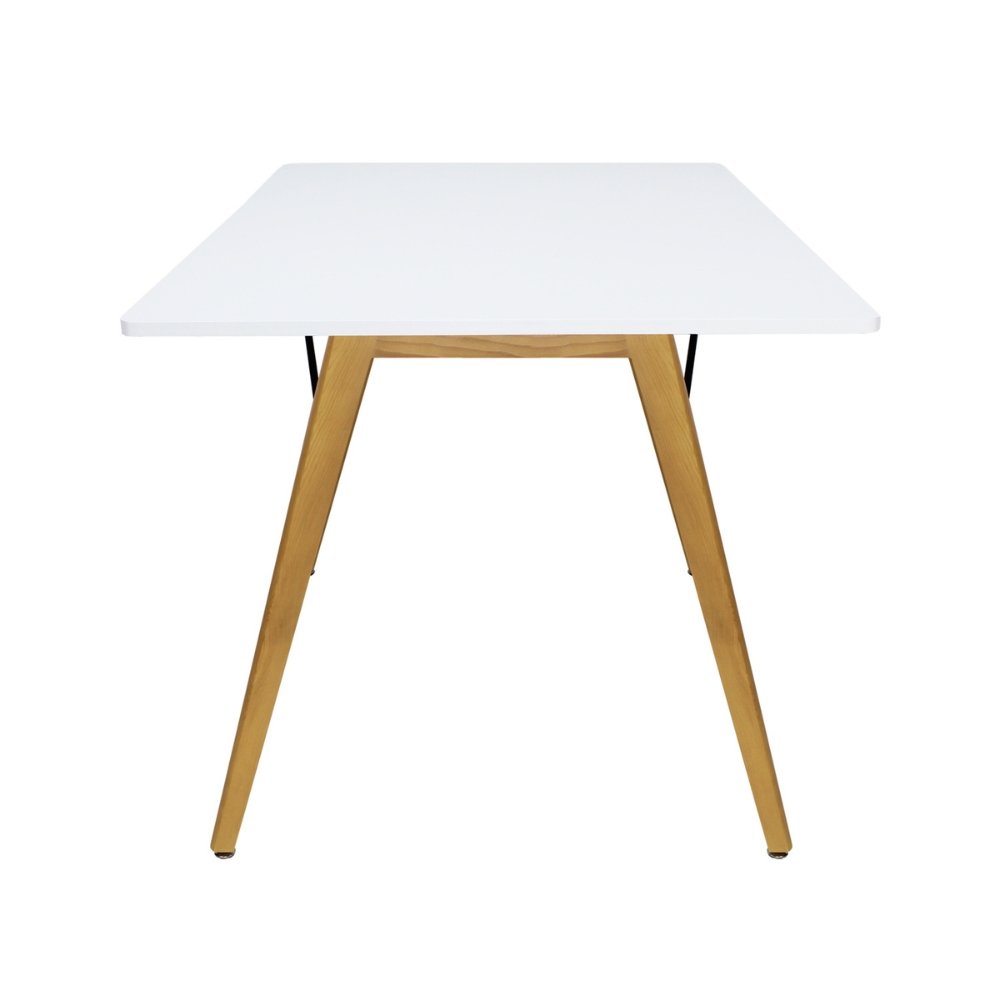 Mesa rectangular para cafetería Kingstrong Frankfurt 120x70 con cubierta de laminado plástico y estructura de madera