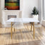 Mesa rectangular para cafetería Kingstrong Frankfurt 120x70 con cubierta de laminado plástico y estructura de madera