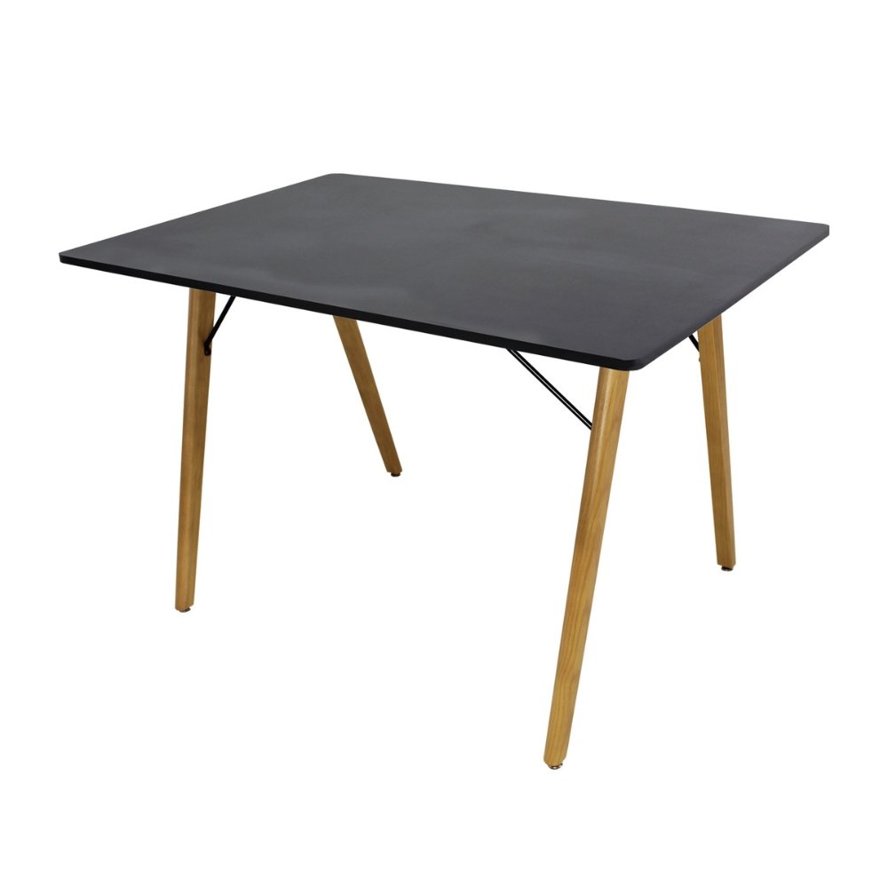 Mesa rectangular para cafetería Kingstrong Frankfurt 120x70 con cubierta de laminado plástico y estructura de madera