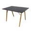 Mesa rectangular para cafetería Kingstrong Frankfurt 120x70 con cubierta de laminado plástico y estructura de madera