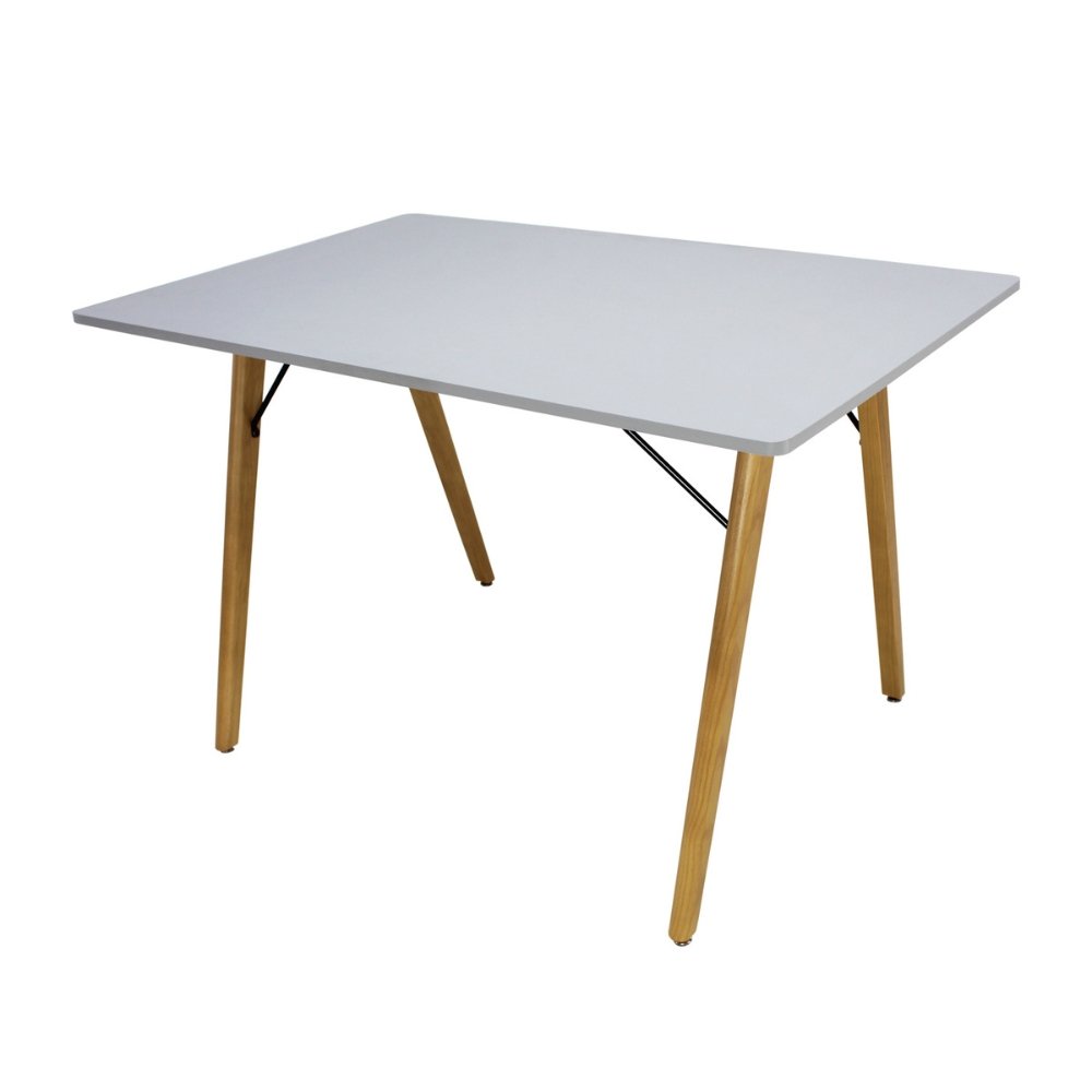 Mesa rectangular para cafetería Kingstrong Frankfurt 120x70 con cubierta de laminado plástico y estructura de madera