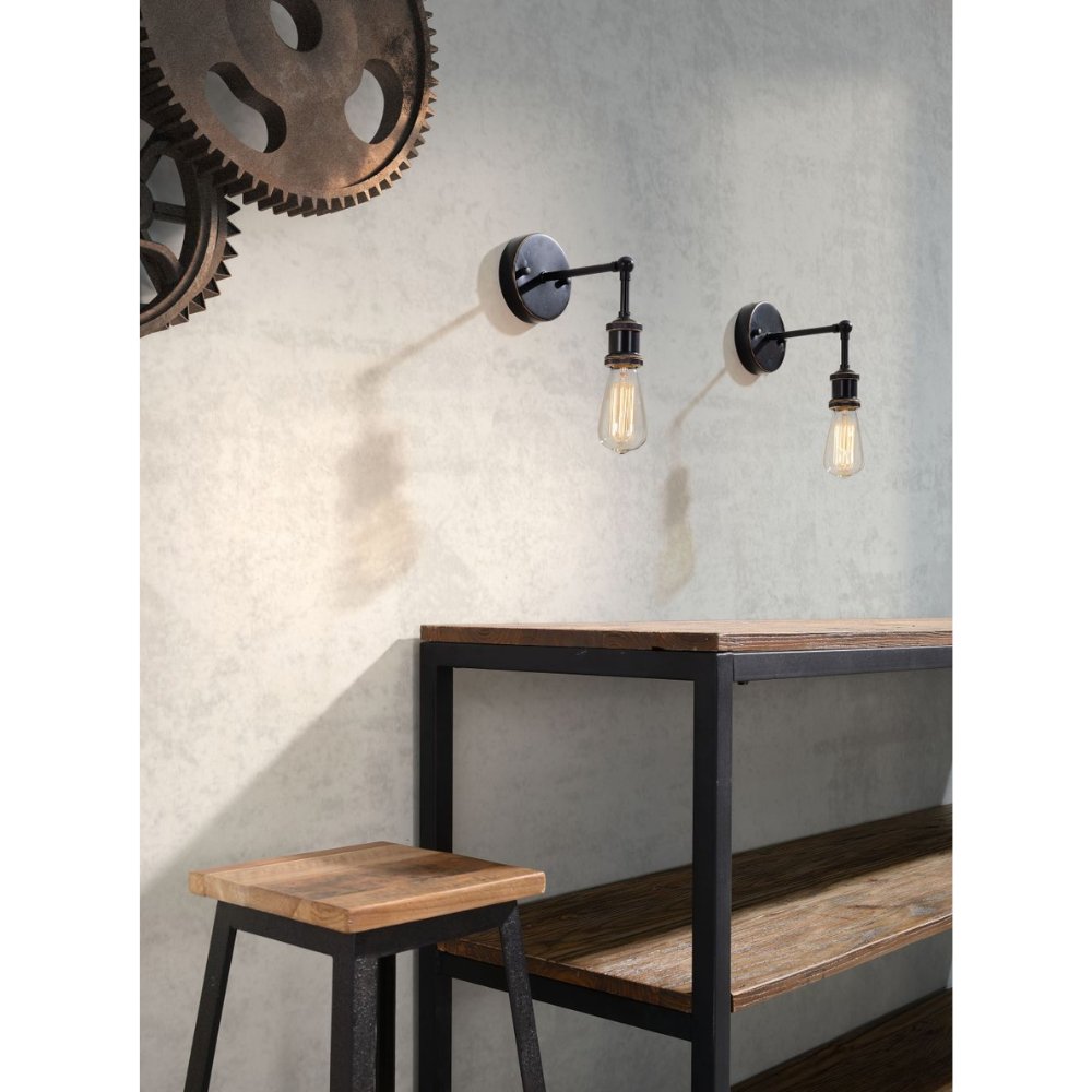 NOGAL BEAT MISERITE WALL | Lampara de Pared para Restaurante Casa | Diseño Industrial Steampunk | Acero Pintado | Interior - 98271 - Zuo - NOGAL BEAT -