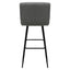 Nogal Beat Pizol Banco Alto Asiento Respaldo Tapizado Base Metal Uso Interior Barra Alta Bar - BANC0903635 - Mundo In - NOGAL BEAT - Bancos