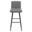 Nogal Beat Pizol Banco Alto Asiento Respaldo Tapizado Base Metal Uso Interior Barra Alta Bar - BANC0903635 - Mundo In - NOGAL BEAT - Bancos
