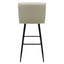Nogal Beat Pizol Banco Alto Asiento Respaldo Tapizado Base Metal Uso Interior Barra Alta Bar - BANC0903635 - Mundo In - NOGAL BEAT - Bancos