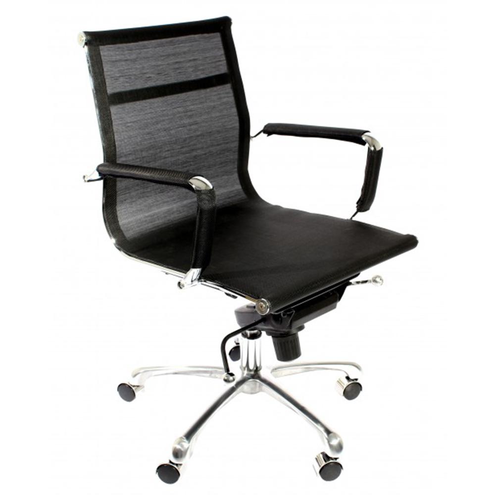 Nogal Beat Silla Cádiz Malla Oficina Operativa Respaldo Bajo Interior - CÁDIZ MALLA RESPALDO BAJO - MDO - NOGAL BEAT - Sillas