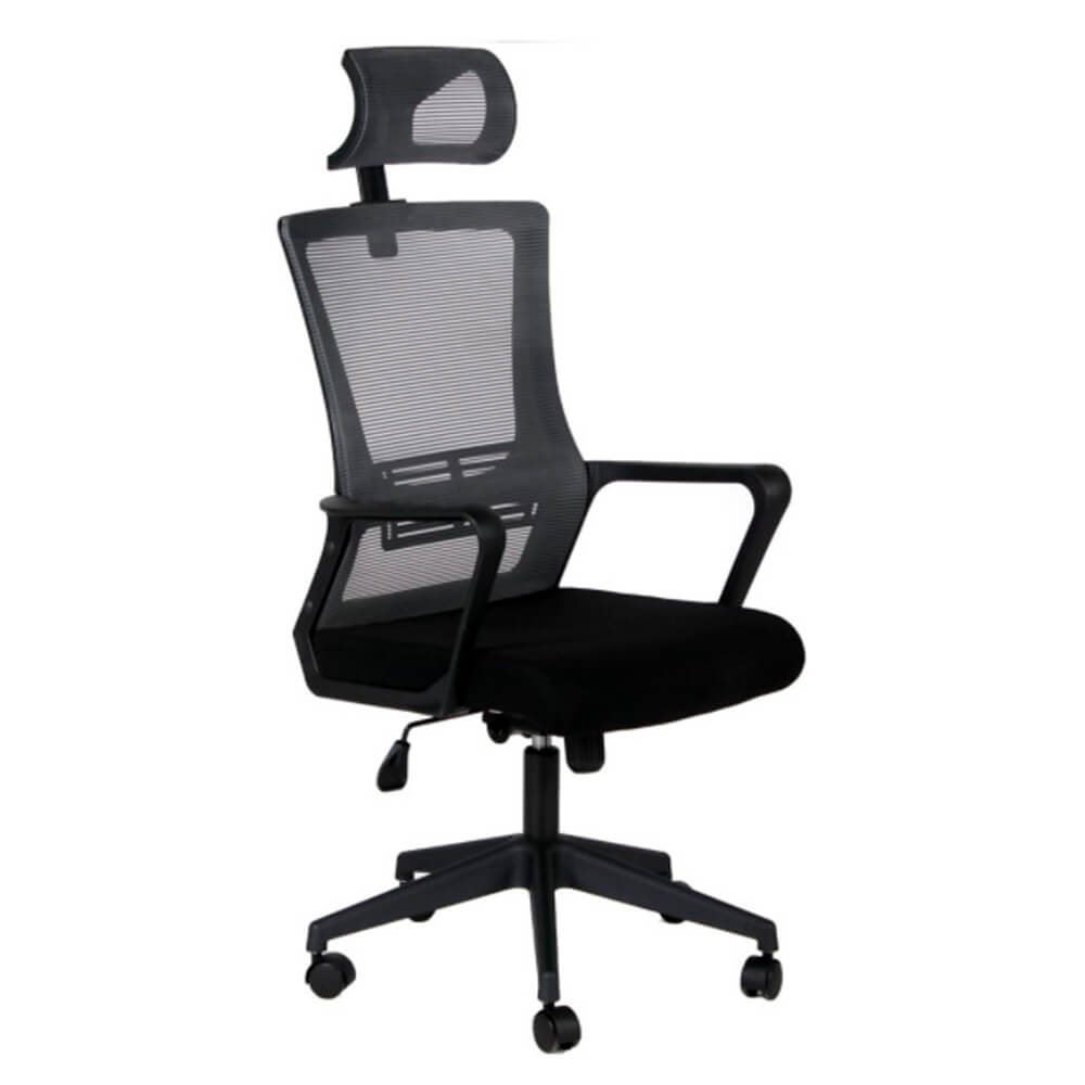 Nogal Beat Silla Toledo Oficina Operativa Cabecera Soporte Lumbar Interior - SILLA TOLEDO - MDO - NOGAL BEAT - Sillas