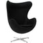 Nogal Beat Sillon Egg Estructura Acero Tapizado En Tela Interior - SILLON EGG EN TELA - MDO - NOGAL BEAT - Sillon