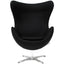 Nogal Beat Sillon Egg Estructura Acero Tapizado En Tela Interior - SILLON EGG EN TELA - MDO - NOGAL BEAT - Sillon