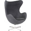 Nogal Beat Sillon Egg Estructura Acero Tapizado En Tela Interior - SILLON EGG EN TELA - MDO - NOGAL BEAT - Sillon