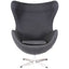 Nogal Beat Sillon Egg Estructura Acero Tapizado En Tela Interior - SILLON EGG EN TELA - MDO - NOGAL BEAT - Sillon