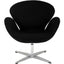 Nogal Beat Sillon Troyes Tapizado En Tela Uso Interior Diseño Inspirado Tipo Swan - TROYES ROJO - MDO - NOGAL BEAT - Sillon