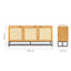 Nogal Beat Xelha 160x40 Chapa Roble Rattan Credenza - CRED0903543 - Mundo In - NOGAL BEAT -