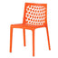 Silla comercial OFFIHO Milan OHV-74 de polipropileno con respaldo calado, monobloque para exterior