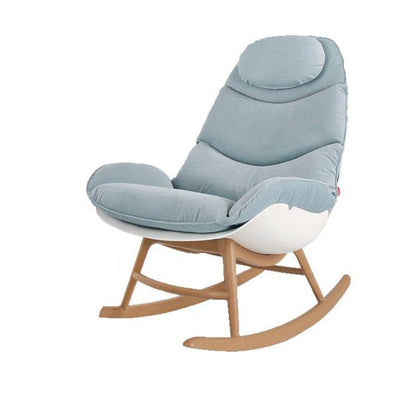 Offiho Lagoon Sillon Mecedora Monstera Ohv-7066 RA Polipropileno Asiento Tapizado En Tela Uso Interior - OHV-7066 RA - OFFIHO LG - NOGAL BEAT - Sillones