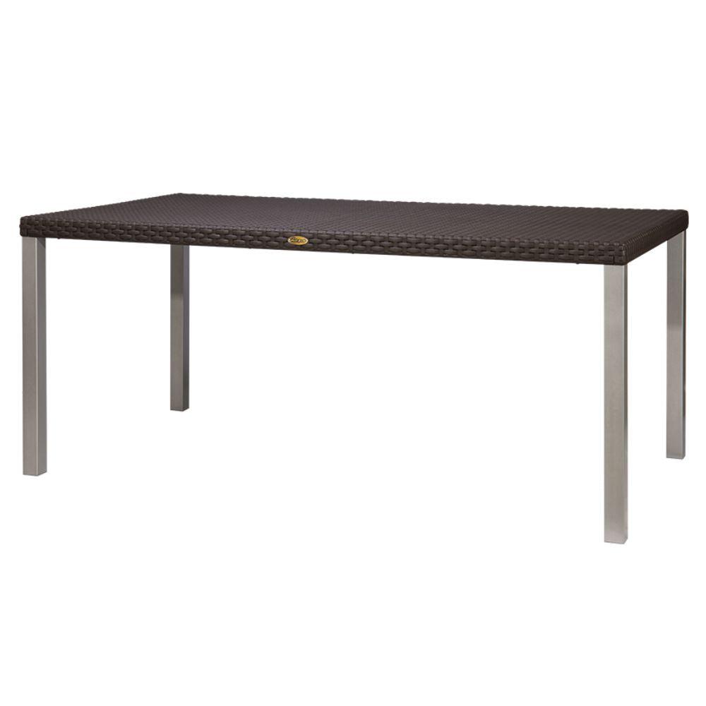 Offiho Mesa Oslo Family Ohm-7021-Dt Altura 75 cm Rectangular Polipropileno Base 4 Puntas Uso Interior Exterior - OHM-7021-DT - OFFIHO - NOGAL BEAT - Mesas