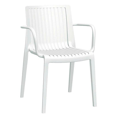 SILLA NOGAL BEAT MILOS OHV-7203A | Silla Casa Jardín Terraza | Resistente Rayos UV | Polipropileno | Interior + Exterior | Intemperie Patio Resistente Ambiente Salino Material Ecológico