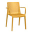 Silla de terraza Offiho Milos OHV-7203A en polipropileno con brazos, una sola pieza, varios colores.