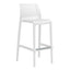 BANCO OFFIHO MILOS OHV-7203BB | Banco Alto para Barra Libre Jardin Terraza | Polipropileno | Exterior + Interior | Barra Zona Comida Plazas Centro Comercial Comedor Plástico Playa Bar 